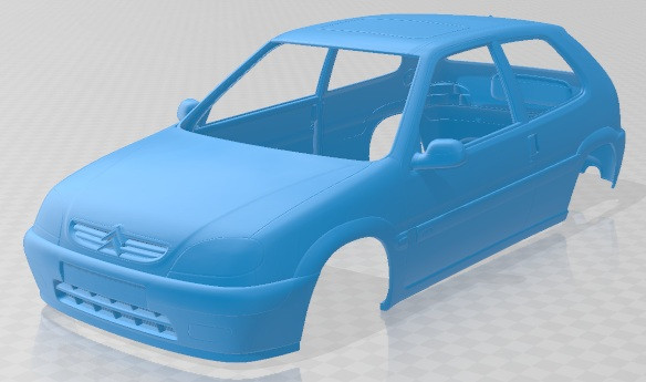 Citroen Saxo VTS Printable Body Car 3D Print Model .c4d .max .obj .3ds .fbx .stl .blend