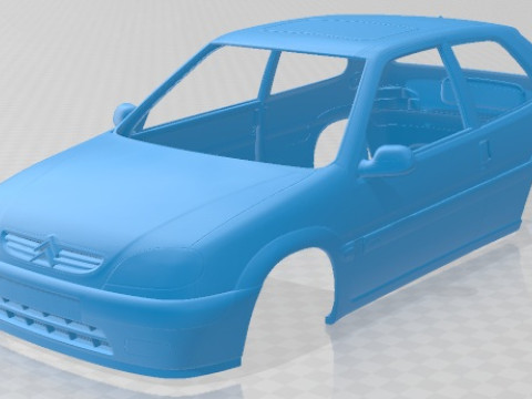 Citroen Saxo VTS Printable Body Car 3D Принт Модель