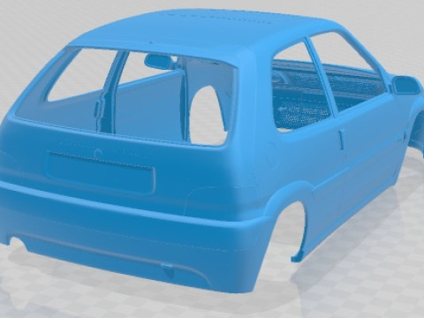 Citroen Saxo VTS Printable Body Car 3D Print Model