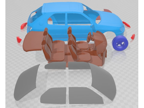 Peugeot 306 GTI Printable Car 3D Принт Модель