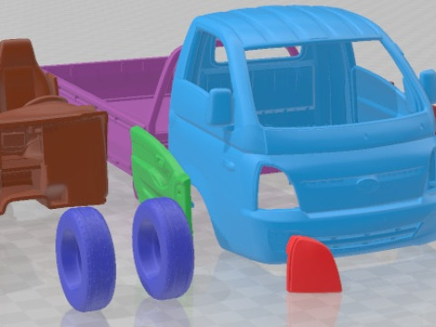 Hyundai HR Flatbed Truck 2013 Printable 3D Print Model