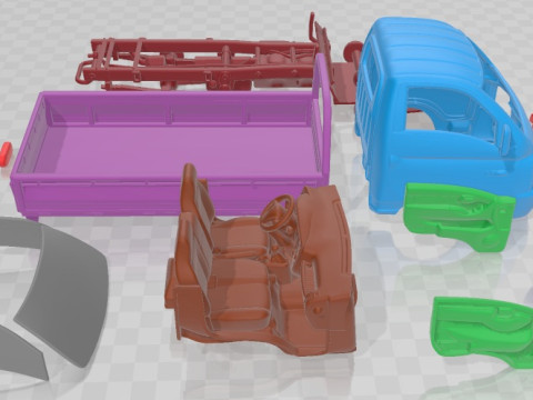 Hyundai HR Flatbed Truck 2013 Printable 3D Print Model