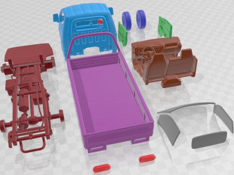 Hyundai HR Flatbed Truck 2013 Printable 3D Print Model