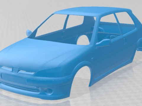 Peugeot 106 GTI Printable Body Car 3D Принт Модель