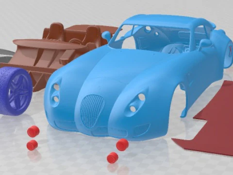 Mobil Cetak Wiesmann GT MF5 Coupe 2012 Model Cetak 3D