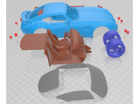 Wiesmann GT MF5 Coupe 2012 Printable Car 3Dプリントモデル