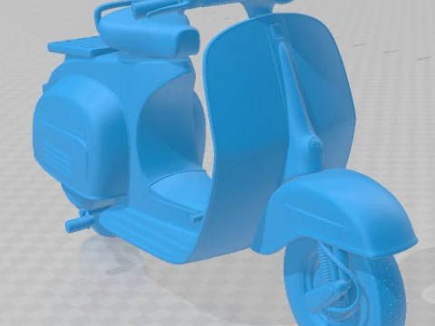 Vespa 150 Super 1965 Printable Motorbike 3D Print Model