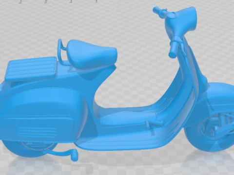 Vespa 150 Super 1965 Printable Motorbike 3D Print Model