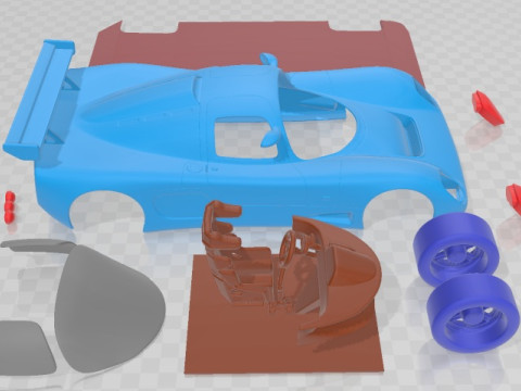 Ultima GTR Printable Car 3D Print Model