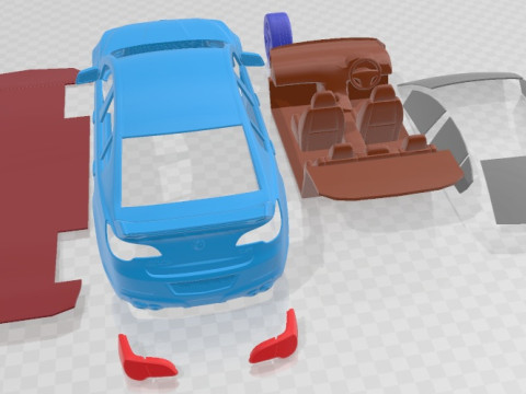 Vauxhall VXR8 2014 Printable Car 3D प्रिंट मॉडल