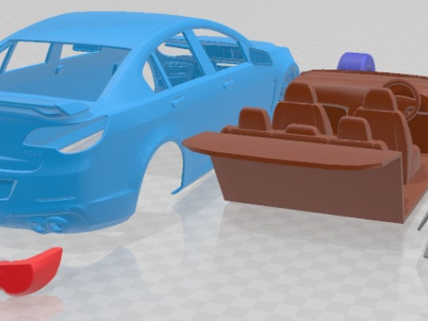 Vauxhall VXR8 2014 Printable Car 3D प्रिंट मॉडल