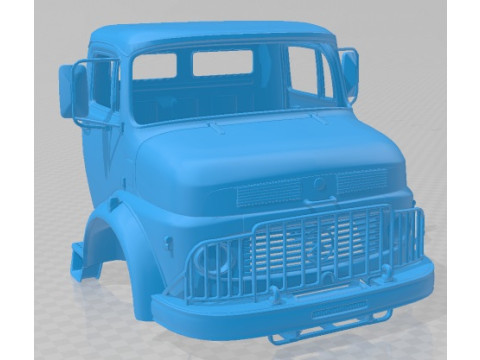 Mercedes Benz L 1113 Printable Cabin Truck 3D Принт Модель