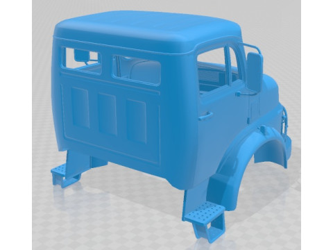 Mercedes Benz L 1113 Printable Cabin Truck 3D Принт Модель