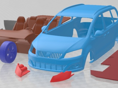 Seat Alhambra 2011 Printable Car Modelo de impresión 3D