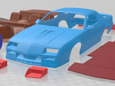 Mobil Cetak Chevrolet Camaro Z28 Coupe 1982 Model Cetak 3D