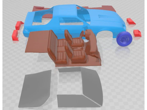 Chevrolet Camaro Z28 Coupe 1982 Printable Car 3D Print Model