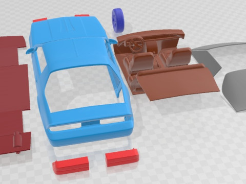 Chevrolet Camaro Z28 Coupe 1982 Printable Car 3D 打印模型