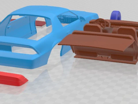 Chevrolet Camaro Z28 Coupe 1982 Printable Car 3D Print Model