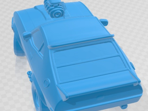 Falcon V8 Interceptor Cartoon Toy Printable Car 3D Print Model