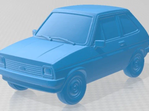 Coche Imprimible de Juguete de Dibujos Animados Fiesta 1979 Modelo de impresión 3D