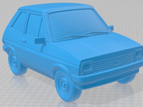 Fiesta 1979 Cartoon Toy Printable Car 3D Print Model