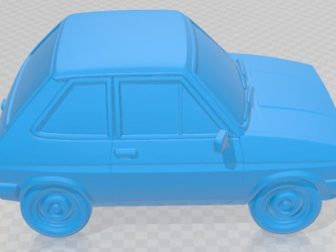 Fiesta 1979 Cartoon Toy Printable Car 3D Print Model