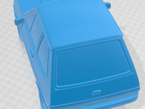 Fiesta 1979 Cartoon Toy Printable Car 3D Print Model