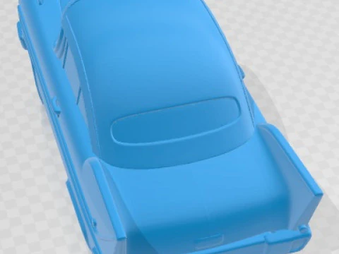 Plymouth Fury 1958 Auto giocattolo stampabile dei cartoni animati Modello di stampa 3D