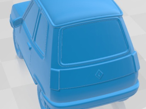 Renault 5 Cartoon Toy Printable Car 3D Print Model
