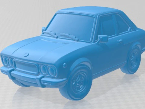 Seat 124 Sport Coup&eacute; 1800 Auto giocattolo stampabile dei cartoni animati Modello di stampa 3D