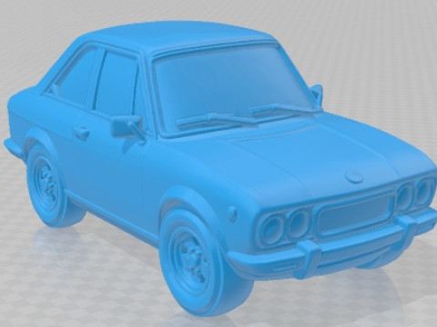 Seat 124 Sport Coupe 1800 Cartoon Toy Printable Car 3D Print Model