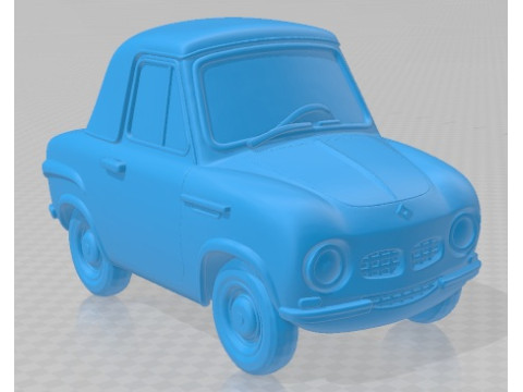 Biscuter Pegasin 200F Cartoon Toy Printable Car 3D Print Model