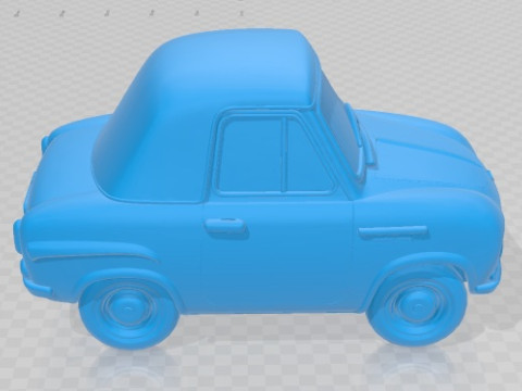 Biscuter Pegasin 200F Cartoon Toy Printable Car 3D Print Model