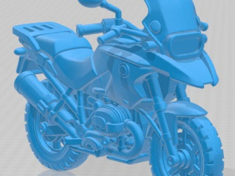 R 1200 GS Cartoon Toy Printable Motorbike 3D Print Model