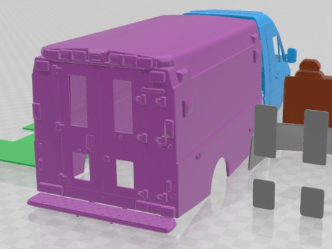 Mercedes Benz Sprinter W903 Ambulance 2000 Printable 3D Print Model