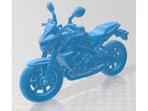 Yamaha MT 09 Cartoon Toy Printable Motorbike 3D Print Model