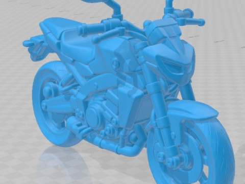 Yamaha MT 09 Cartoon Toy Printable Motorbike 3D Print Model