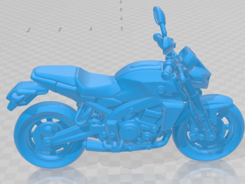 Yamaha MT 09 Cartoon Toy Printable Motorbike 3D Print Model