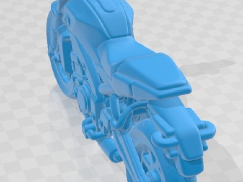 Yamaha MT 09 Cartoon Toy Printable Motorbike 3D Print Model