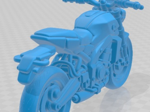Yamaha MT 09 Cartoon Toy Printable Motorbike 3D Print Model
