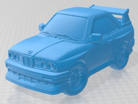 E30 M3 Auto giocattolo stampabile dei cartoni animati Modello di stampa 3D