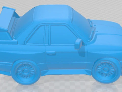 E30 M3 Cartoon Toy Printable Car 3D Print Model