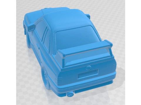 E30 M3 Cartoon Toy Printable Car 3D Print Model