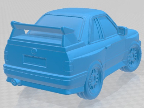 E30 M3 Cartoon Toy Printable Car Modèles 3D en vedette
