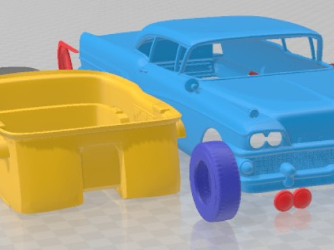 Buick Riviera Special Coupe 1958 Printable Car Modelo de impresión 3D