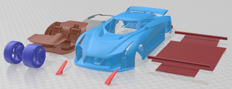Nissan 2020 Vision Gran Turismo 2014 Printable Car Modelo de impresión 3D .c4d .max .obj .3ds .fbx .stl .blend