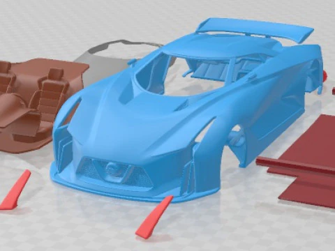 Mobil Cetak Nissan 2020 Vision Gran Turismo 2014 Model Cetak 3D