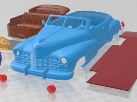 Mobil Cetak Cadillac 62 Series Convertible 1947 Model Cetak 3D