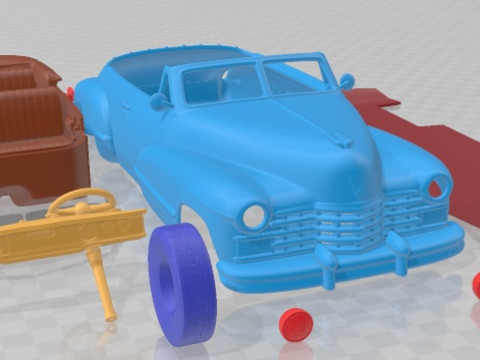 Cadillac 62 Series Convertible 1947 Printable Car Model do druku 3D