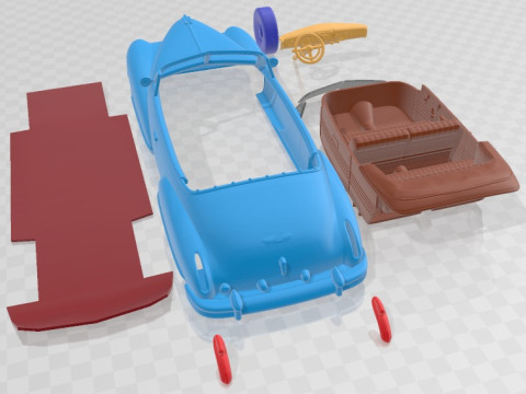 Cadillac 62 Series Convertible 1947 Printable Car Model do druku 3D